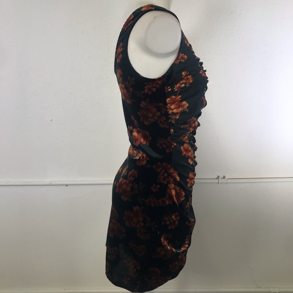 Free Press Velvet Ruched Mini Dress - Picture 3 of 8